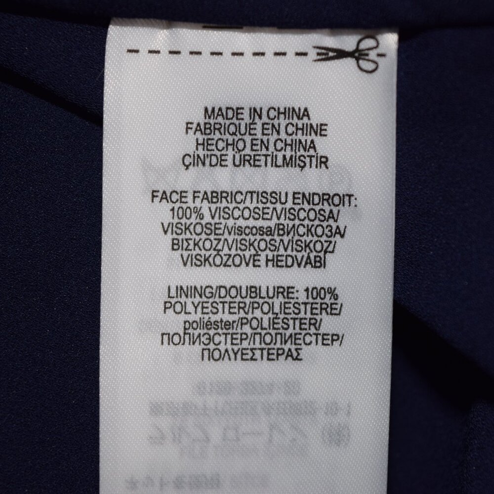 NWOT Polo Ralph Lauren Navy Nautical Cutout Lined Short Sleeve Belt Dress Size 6 - Picture 7 of 9